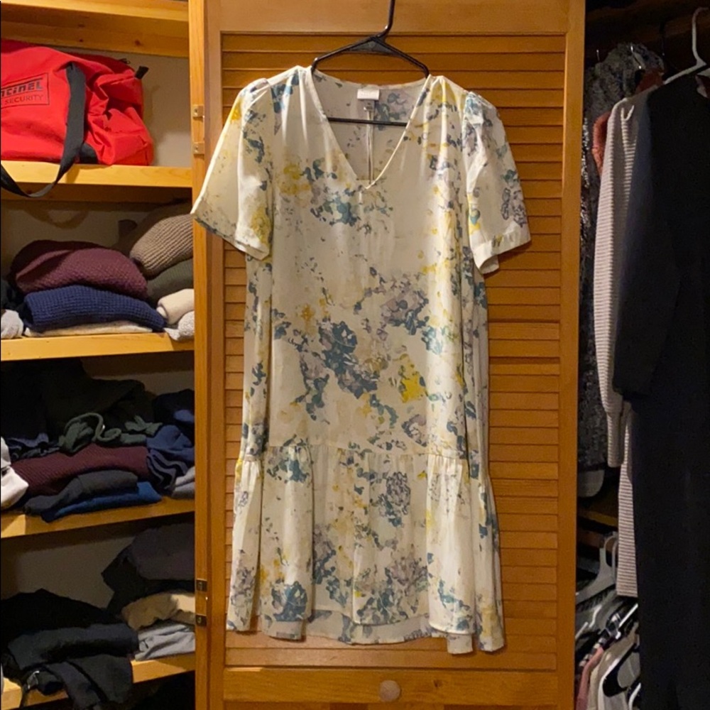a new day Floral Cream Print Dress